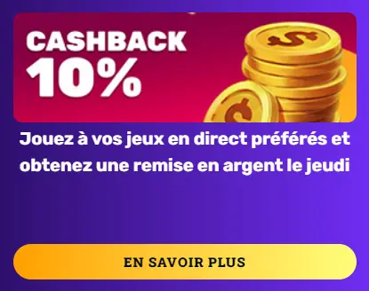 rocketplay live cashback